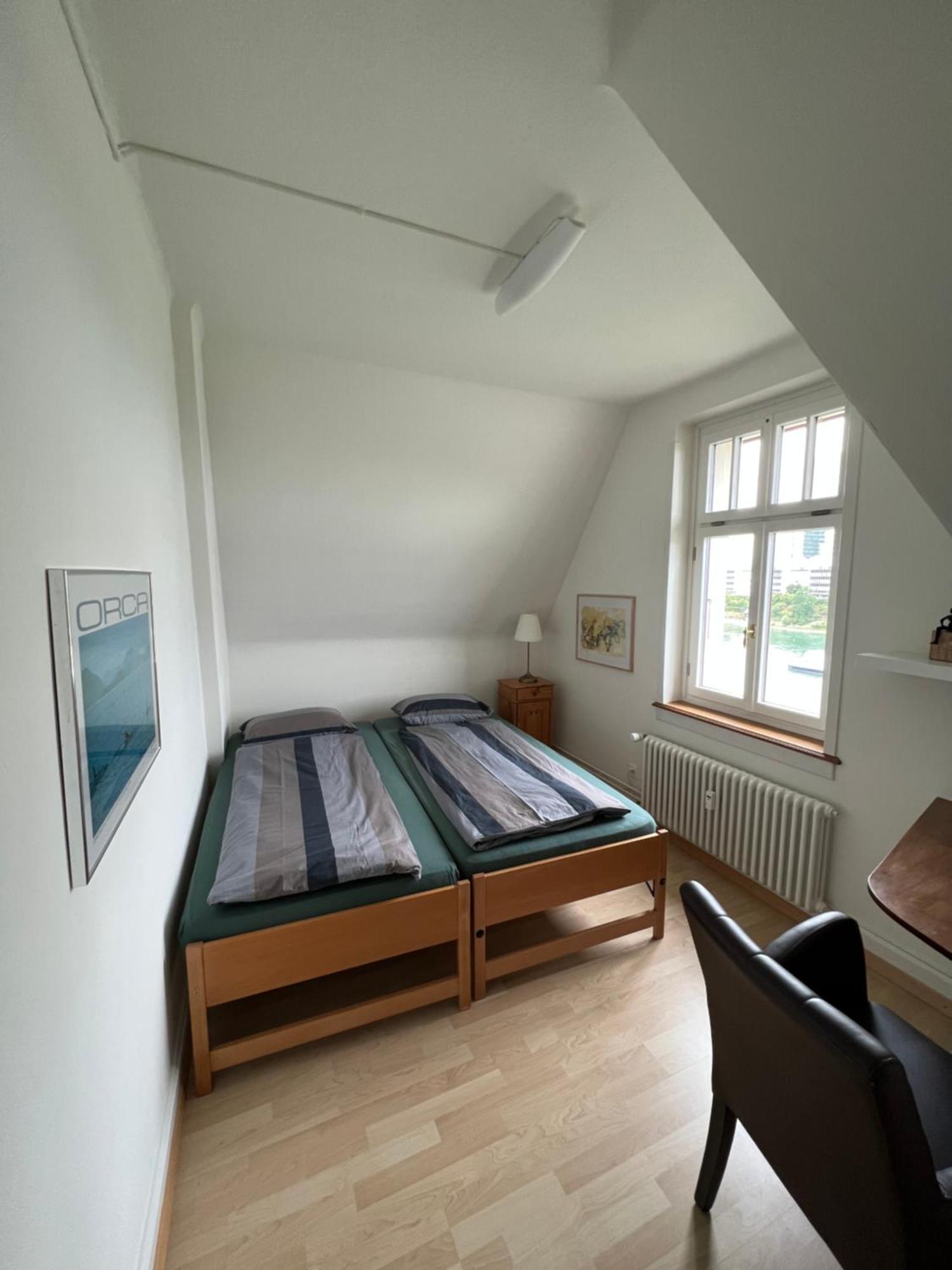 Charmante Altbauwohnung Am Rhein Basel Luaran gambar
